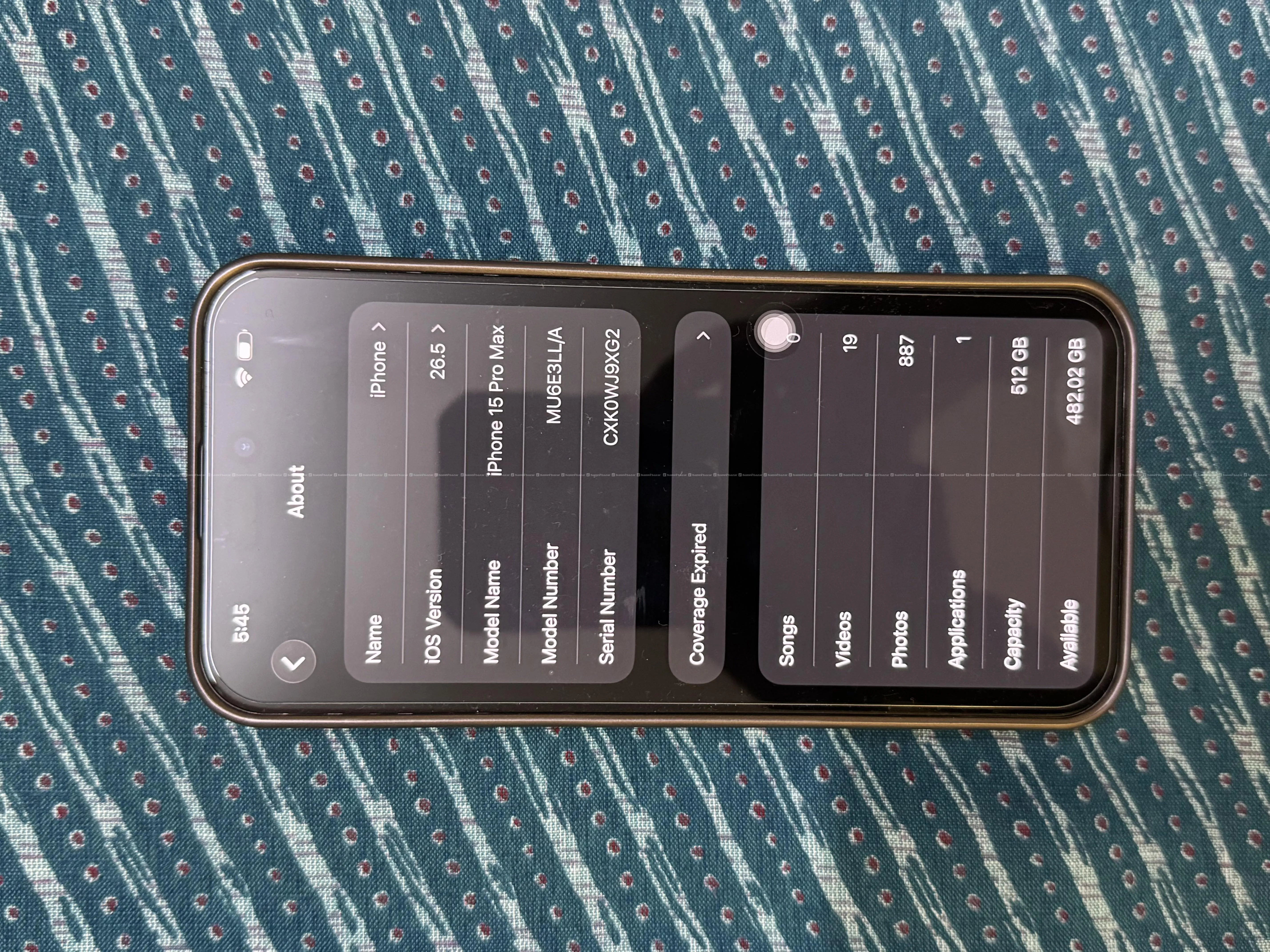 iPhone 15 Pro Max 512 GB Blue Titanium US Model 3