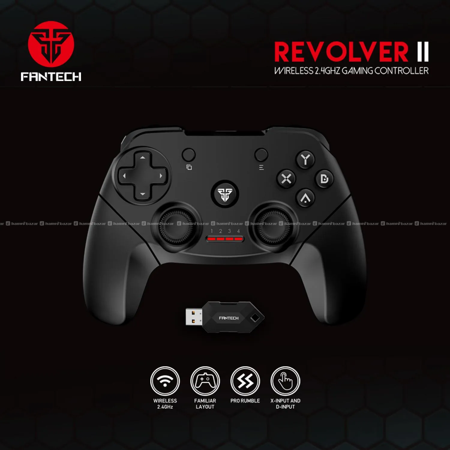 Fantech Wgp12 Wireless Gaming Controller For Pc 5
