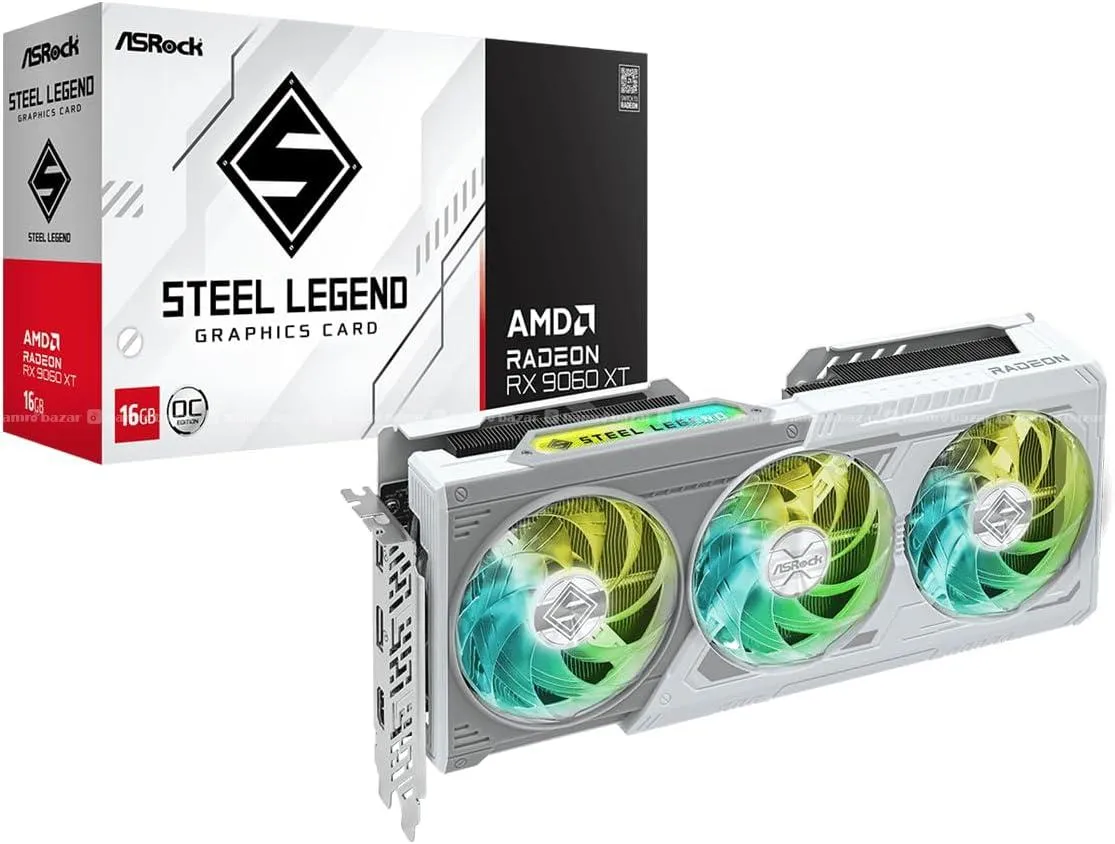 ASRock RX 9060 XT Steel Legend 16GB OC Gaphic Card 2