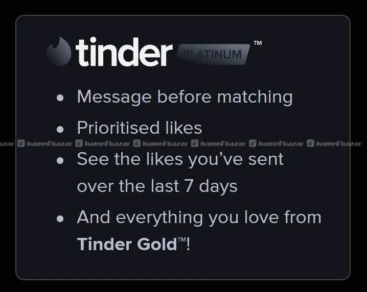Tinder Platinum 5