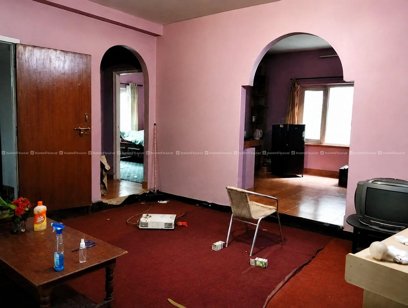 1 bhk semi furnished flat on rent Mandikatar 2