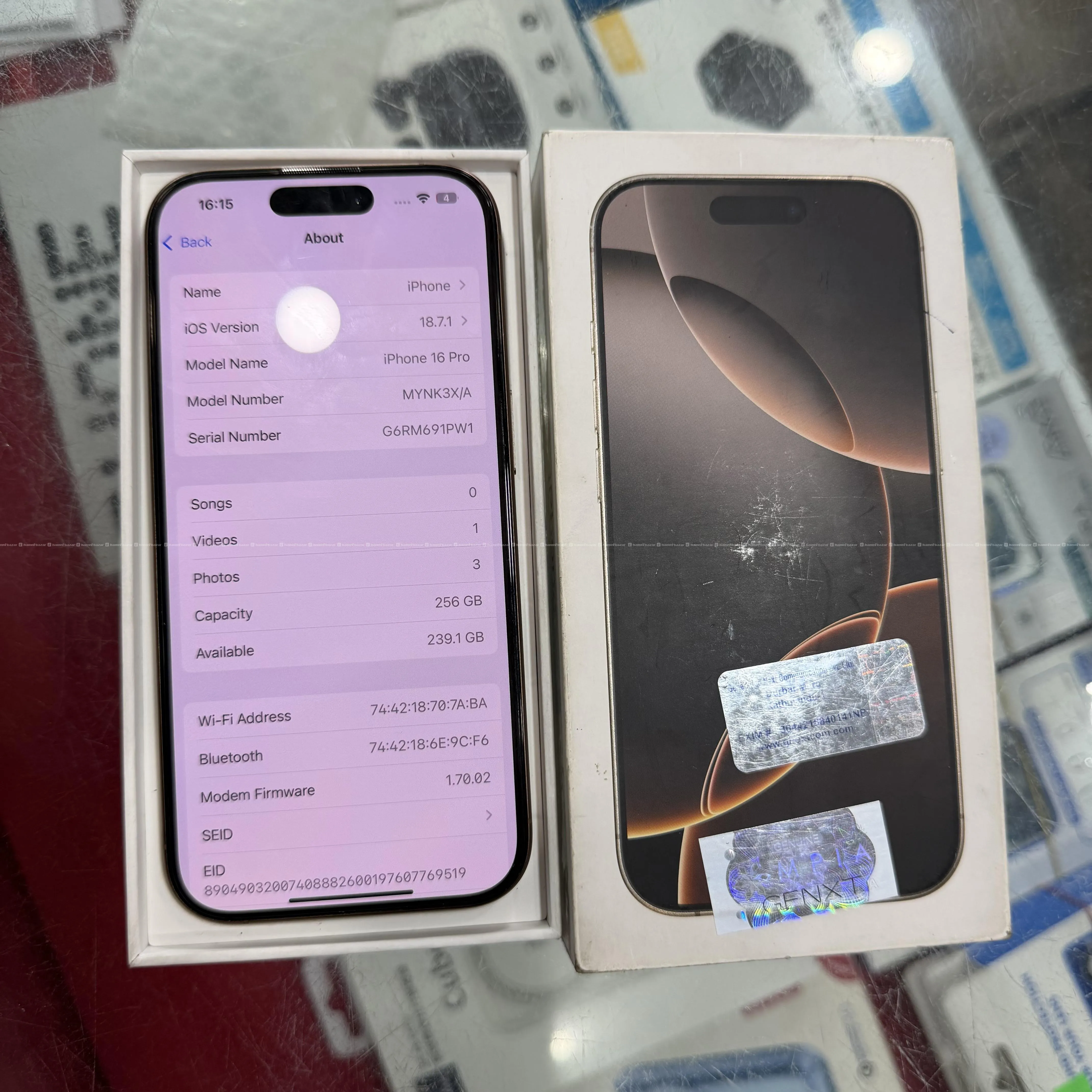 iPhone 16 Pro - 256GB - Box \ Vat Bill 2