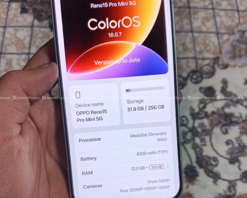 oppo reno 15 pro mini 5G (12/256) NEW model 4