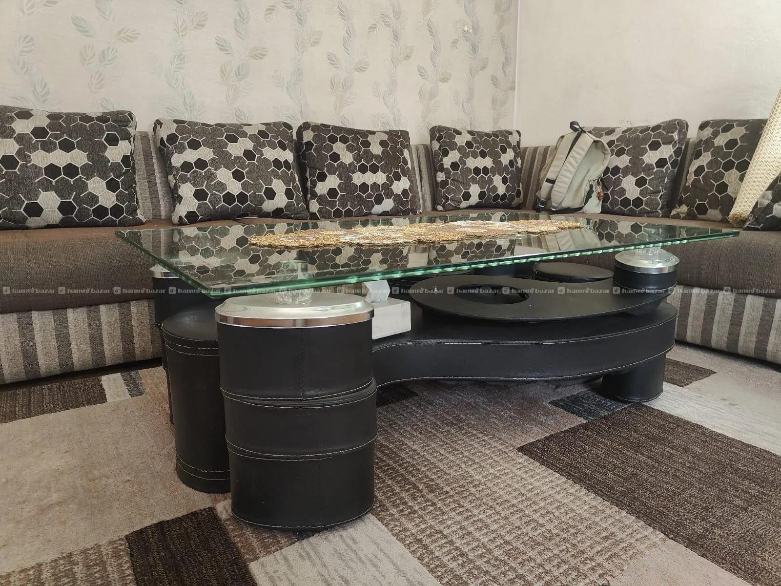 Sofa and Tea Table Set 7 Seater 4