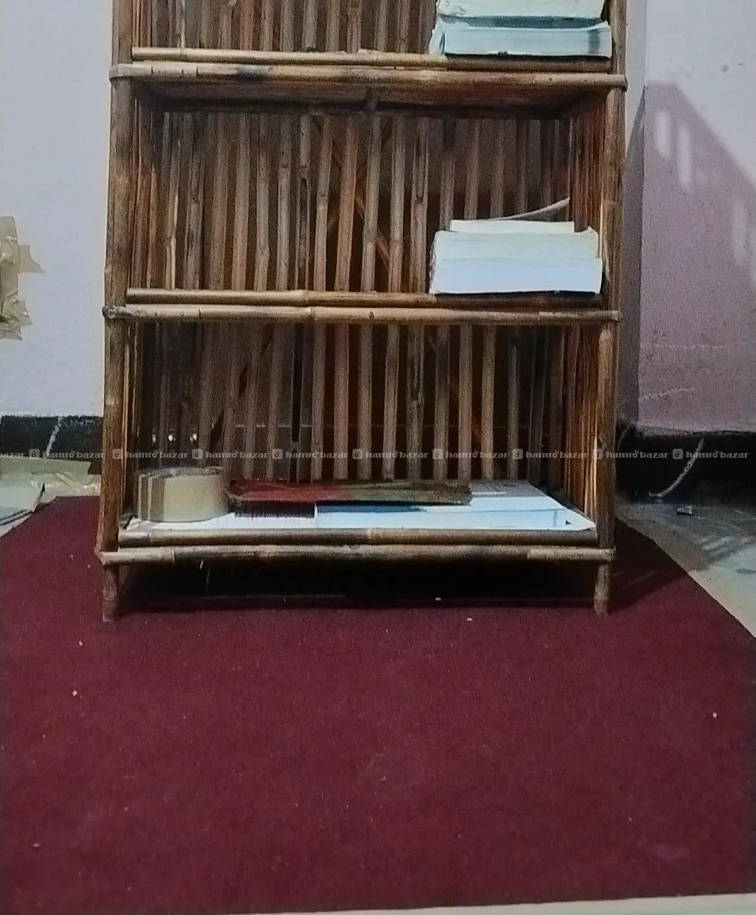 Book rack/ looks new/ bamboo/ 4 layer 2