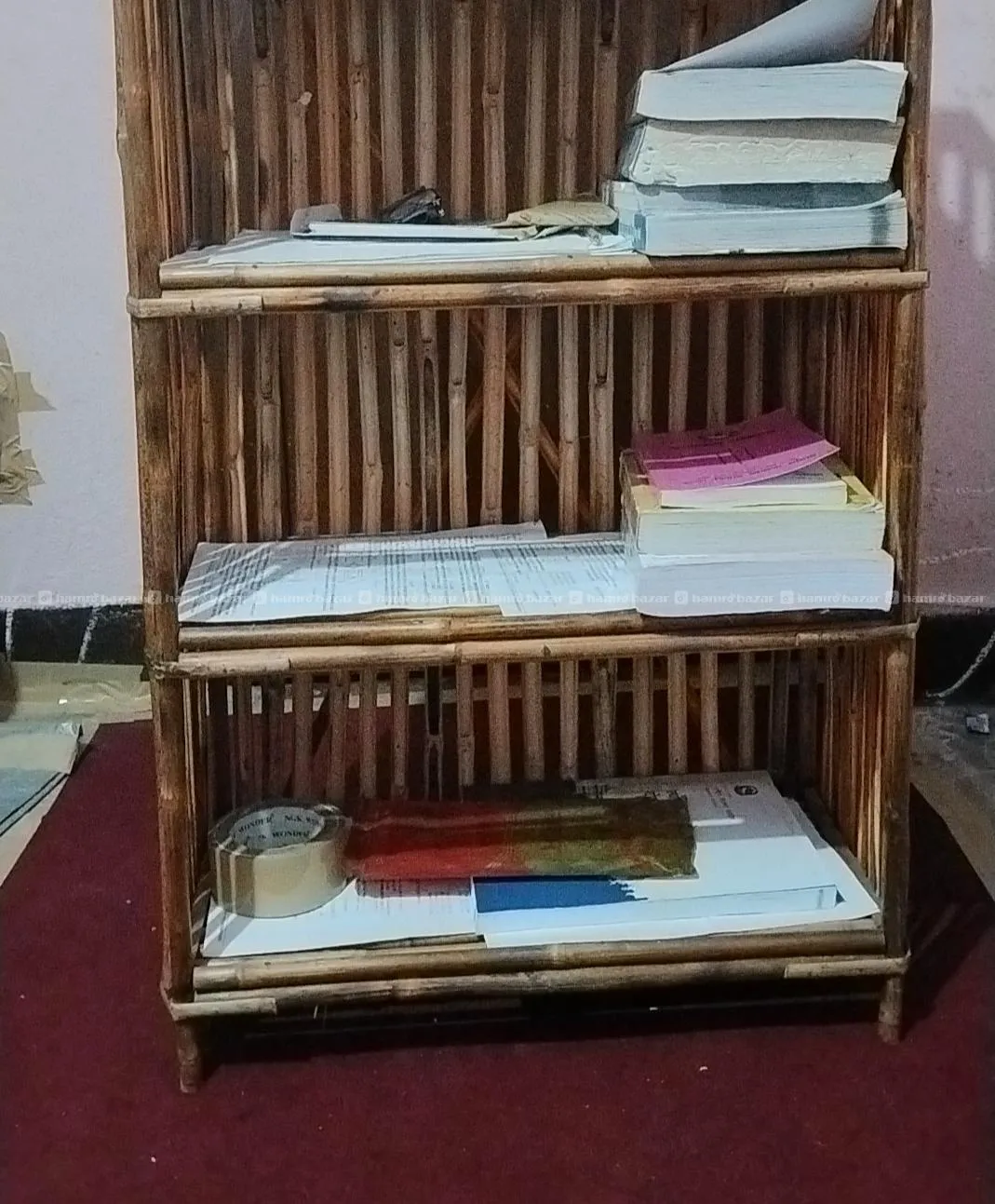 Book rack/ looks new/ bamboo/ 4 layer 5