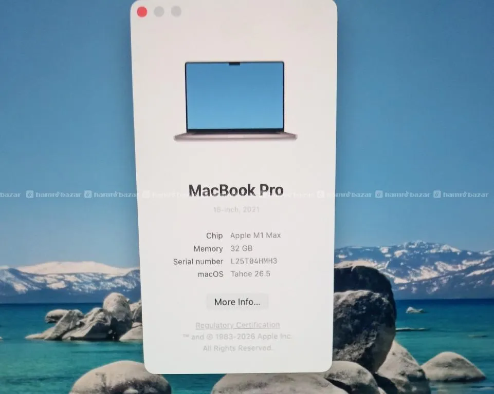 MacBook M1 max 32 GB 1 TB 16 inch 2021 2