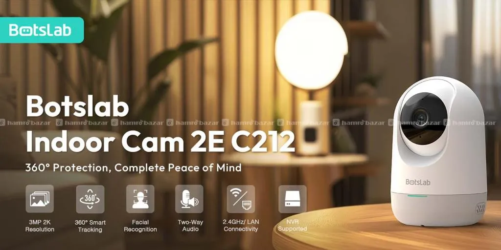 Botstab Indoor Cam 2E C212 360 Protection,3MP 2K R 2