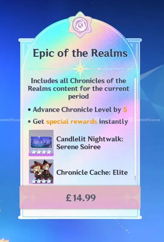 Genshin Impact Epic of The Realms Top Up In Nepal 3