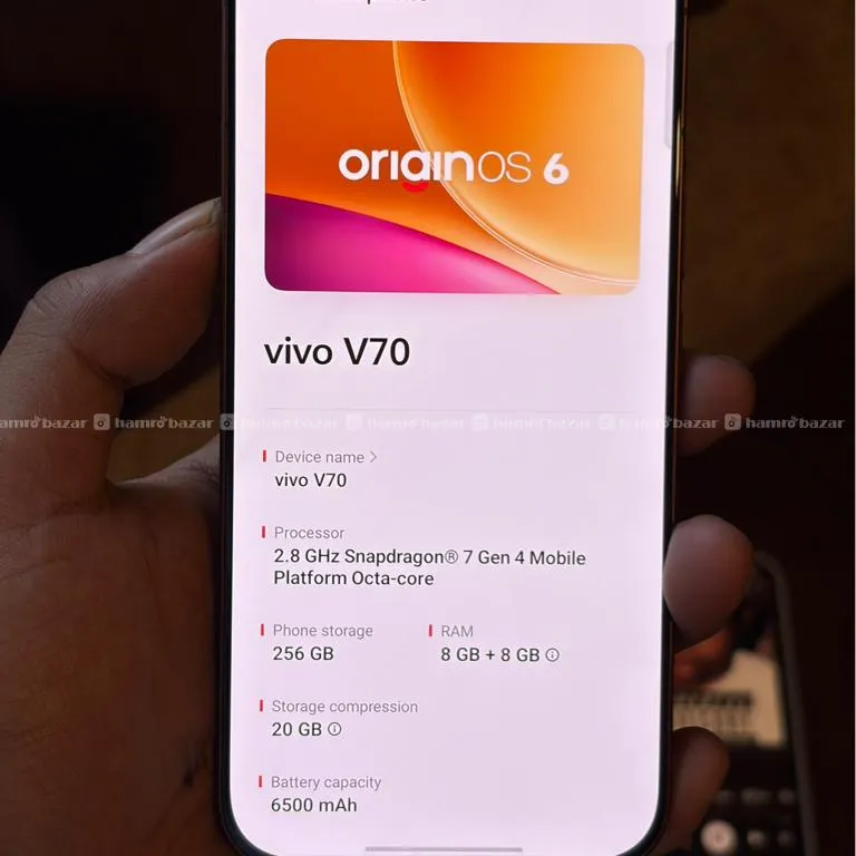 Vivo V70 – 8GB RAM 256GB Storage Price Fix Price 3