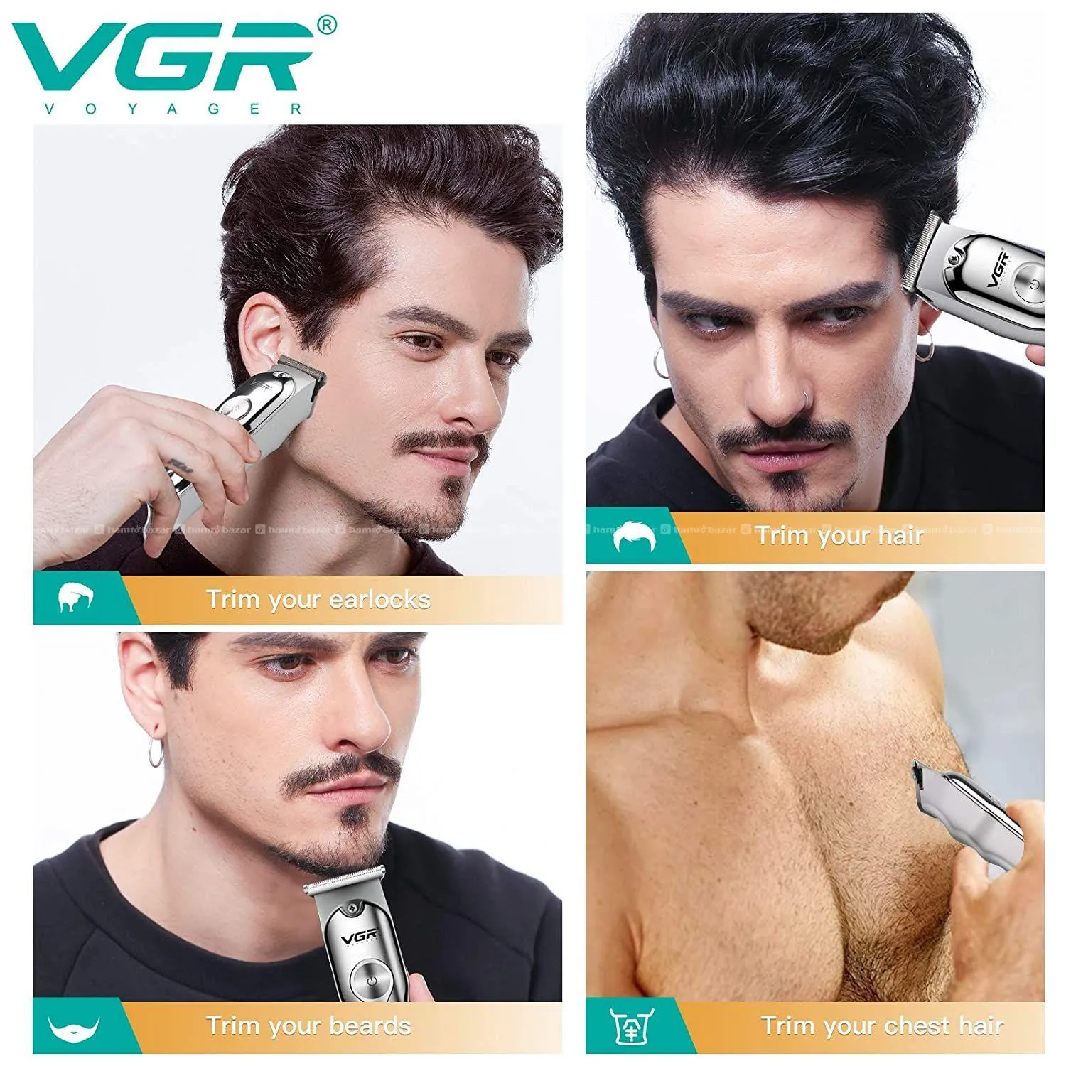 VGR 071 Professional Rechargable Hair Trimmer 2