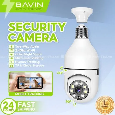 BAVIN SC801 Smart Security Lens Bulb CCTV Camera 7