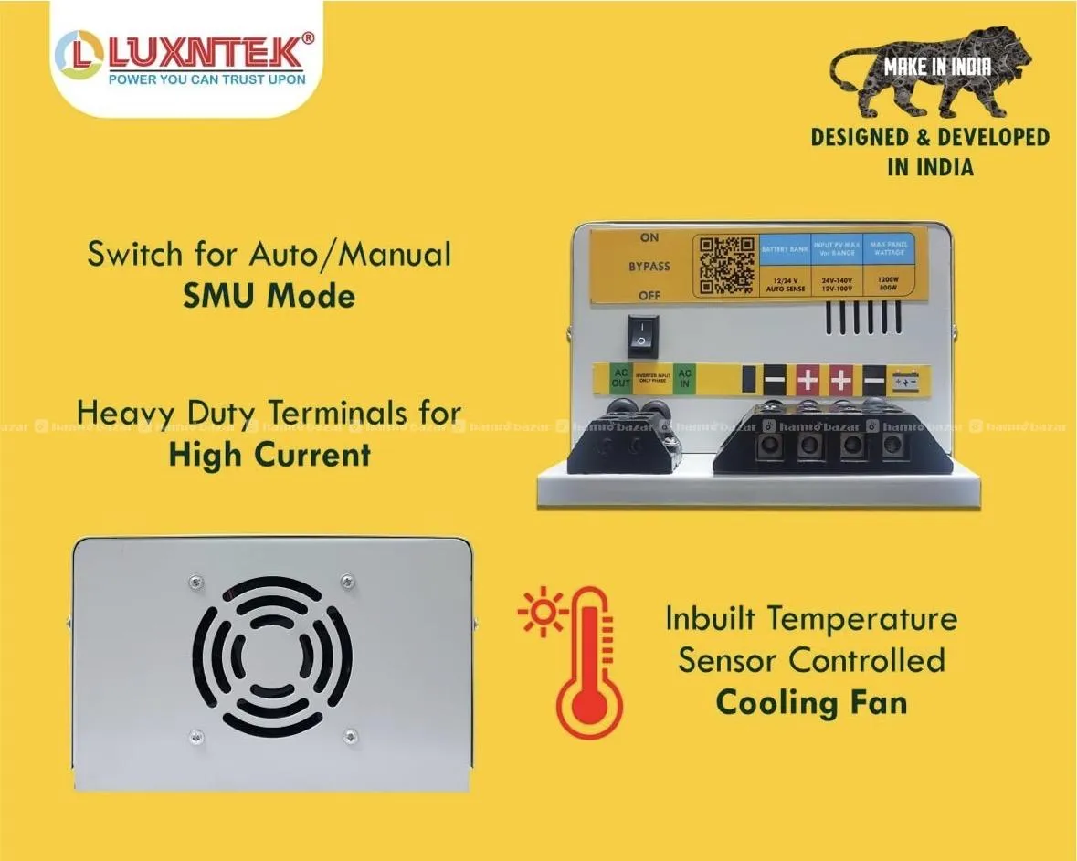 Luxntek MPPT solar charge controller 4