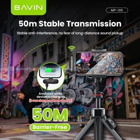 BAVIN MP105 Type C Dual Wireless Microphone 3