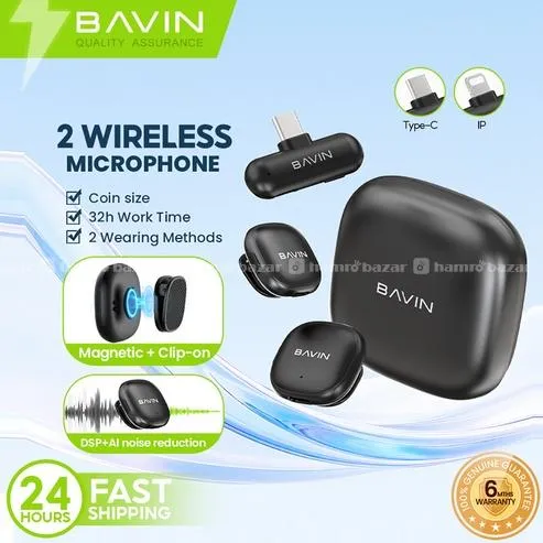 BAVIN MP105 Type C Dual Wireless Microphone 7