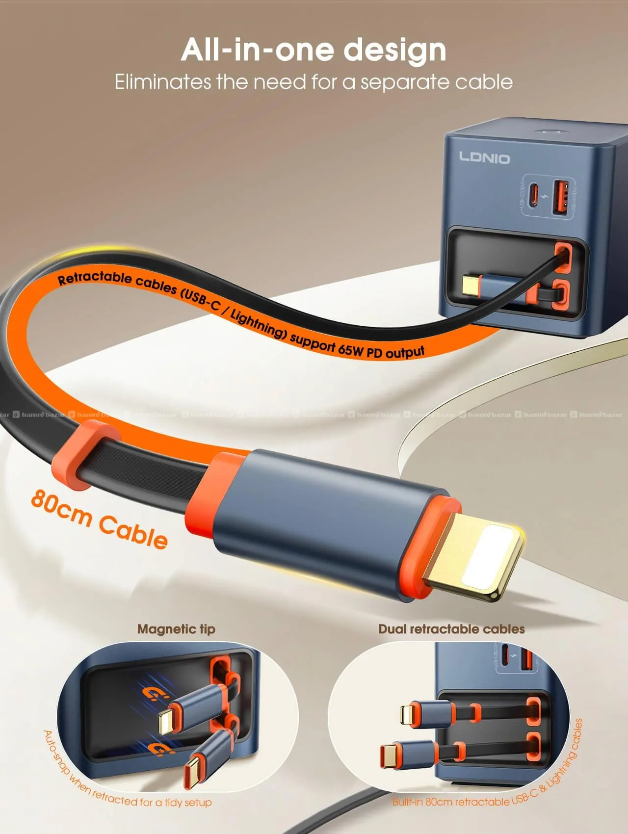 LDNIO Q16 100W GaN Pro Desktop Charger 3