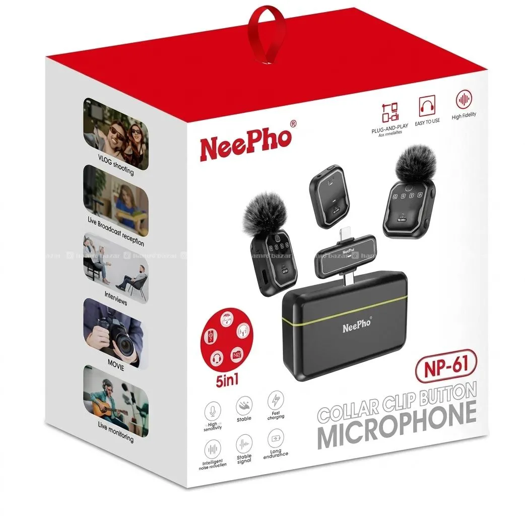 Neepho NP61 Wireless Microphone For 2