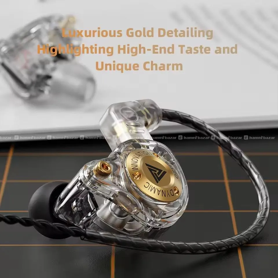 QKZ ENZO PRO 3.5mm Dynamic Drive IEM Earphone 5