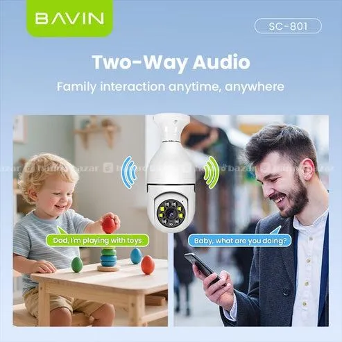 BAVIN SC801 Smart Security Lens Bulb CCTV Camera 5