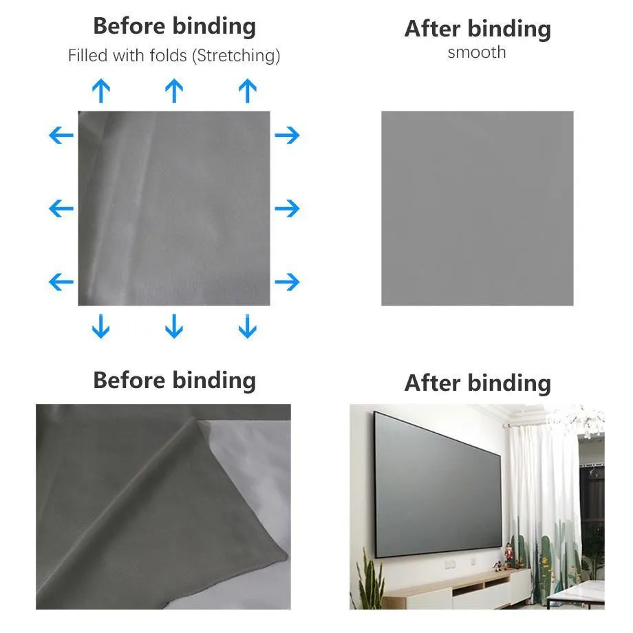 100 Inch Anti-Light Foldable Projector Screen 4