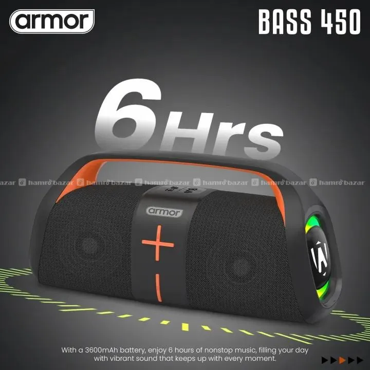 Armor Bass 450 Bluetooth Speaker 20W 3