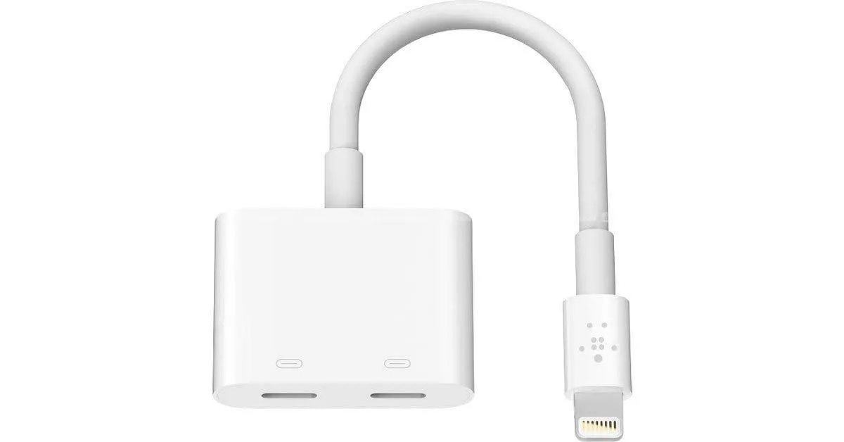 Belkin F8j198btwht-blk Lightning Audio + Charge 3