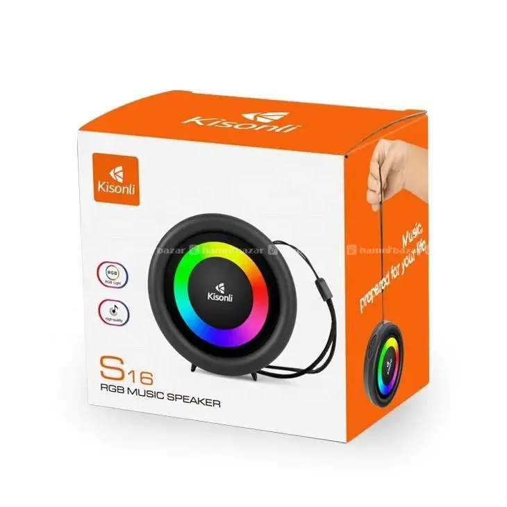 Kisonli S16 Bluetooth Speaker With LED Lights 2