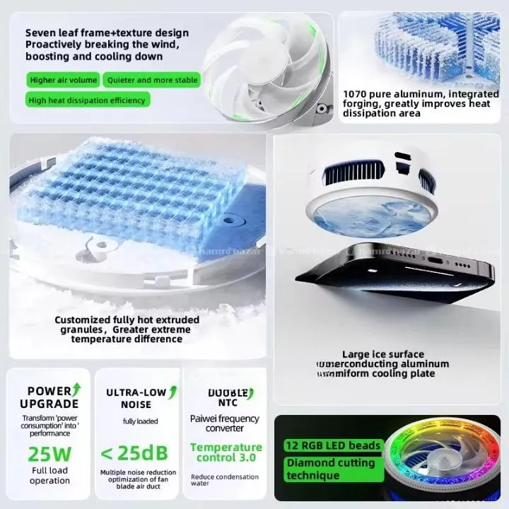 PIVA B3 25W Gaming Semiconductor Mobile Cooler 5