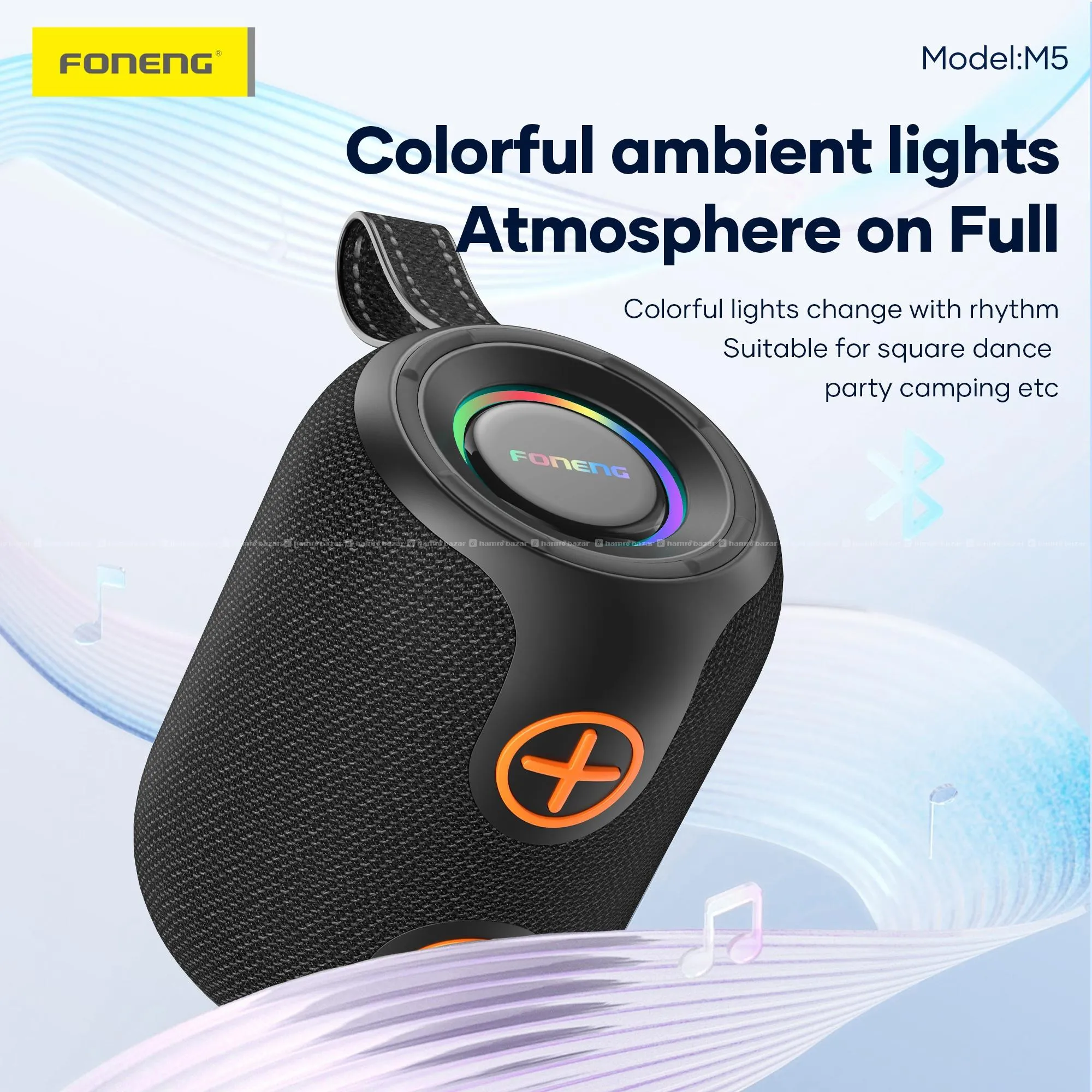 Foneng M5 Deep Bass Portable Bluetooth Speaker 3