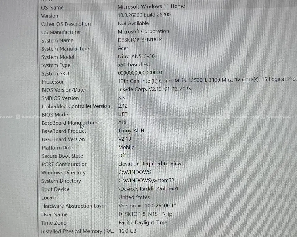 Acer Nitro 5 | i5 12th Gen | RTX 3050 | 16GB/512GB 4