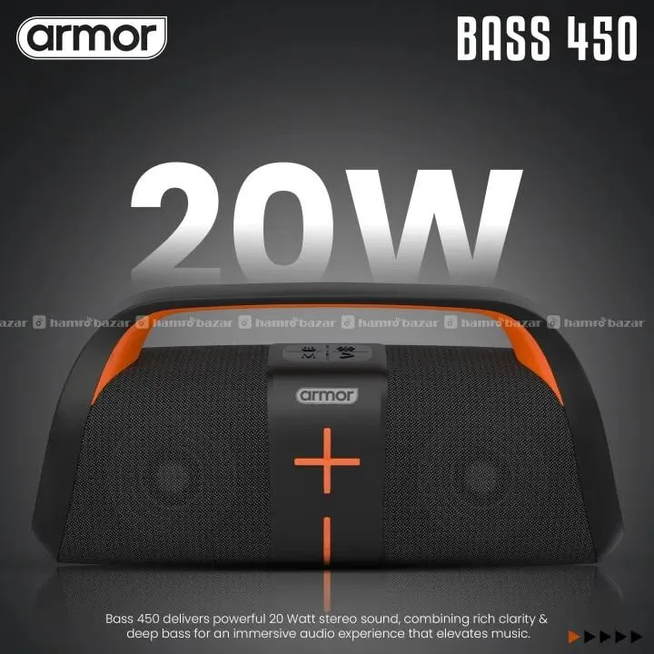 Armor Bass 450 Bluetooth Speaker 20W 6
