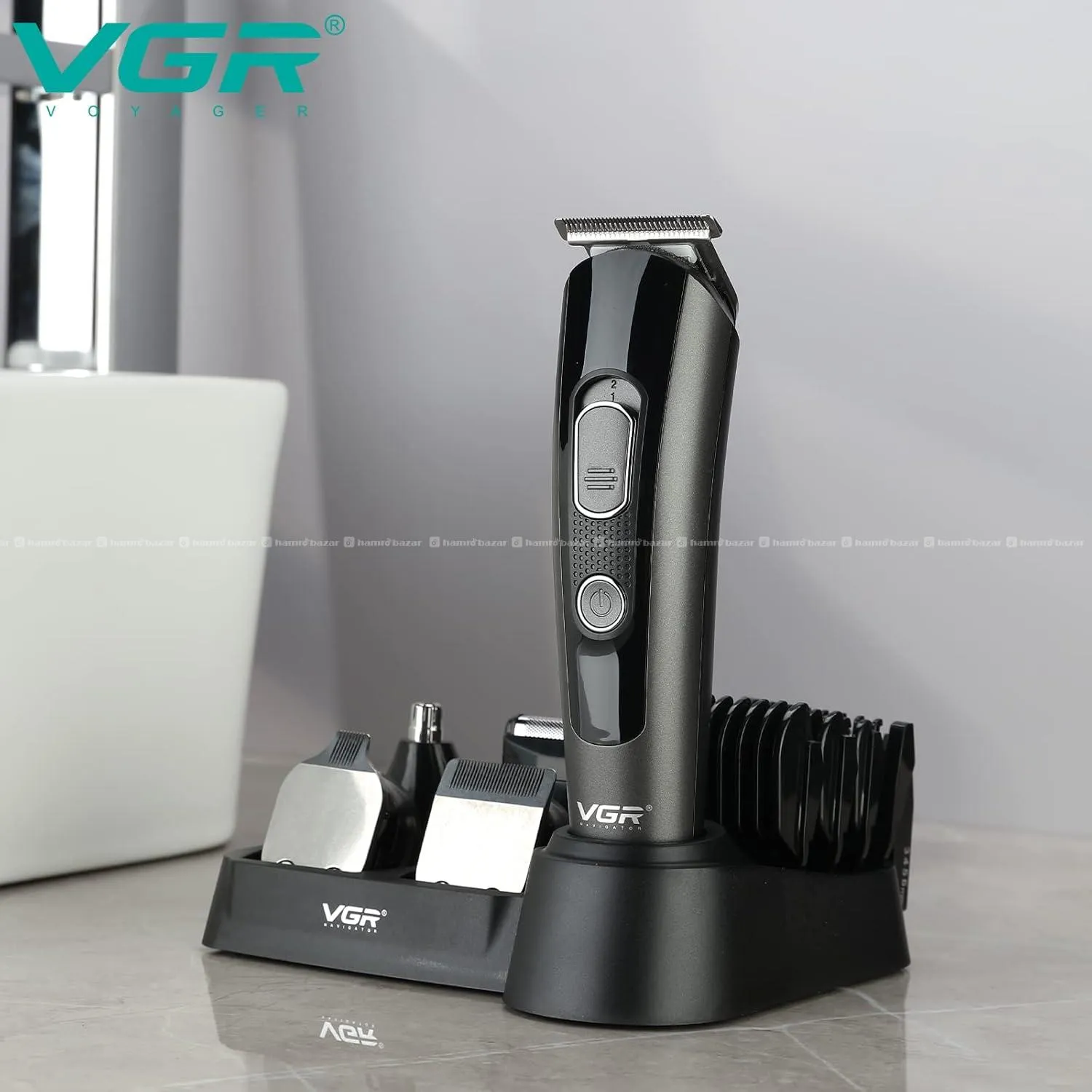 VGR V175 5 In 1 Cordless Trimmer Shaver Kit 4