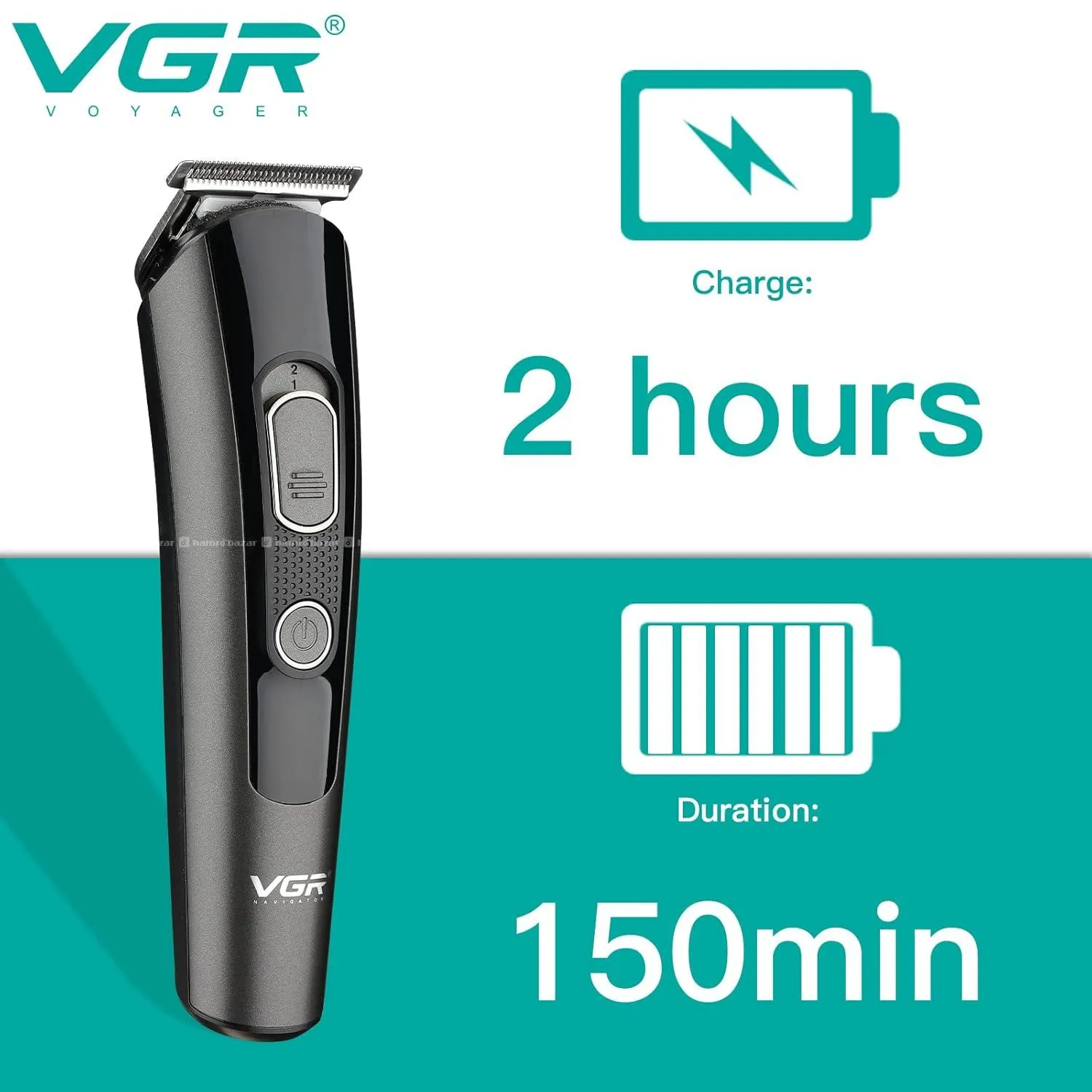 VGR V175 5 In 1 Cordless Trimmer Shaver Kit 3