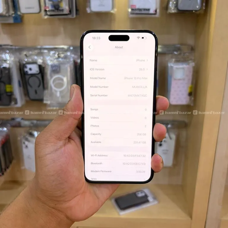 I Phone 15 Pro Max 256 Gb ( Bh-93% ) 5
