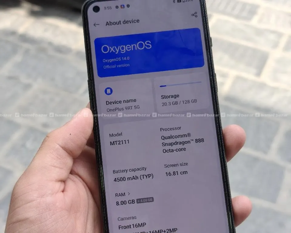 oneplus 9rt 5G (8/128)Snapdragon 888 Flagship Processor 3