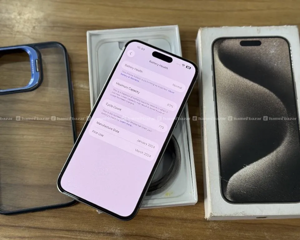 iPhone 15 Pro Max 256GB with box and accessories 3