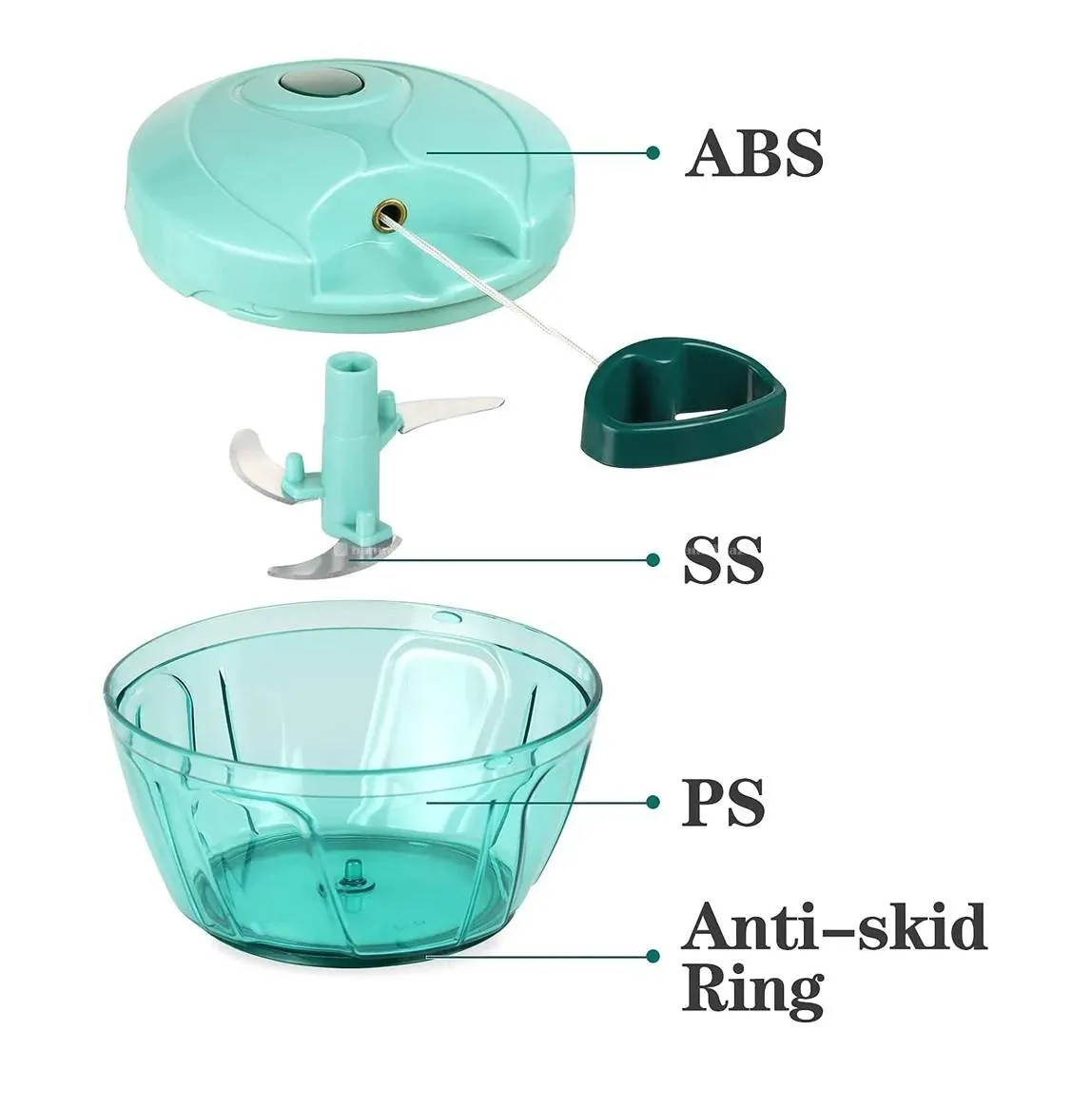 Round Hand Vegetable Rope Chopper 2