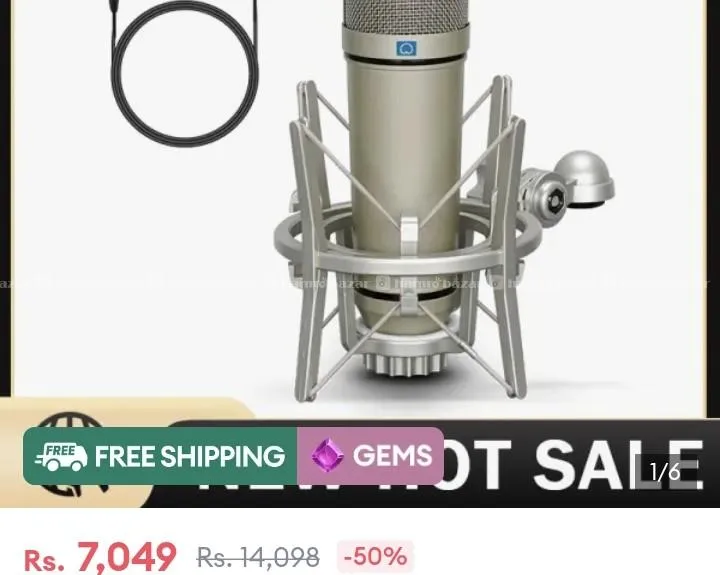 Microphone All Metal U87 Condenser Microphone 2