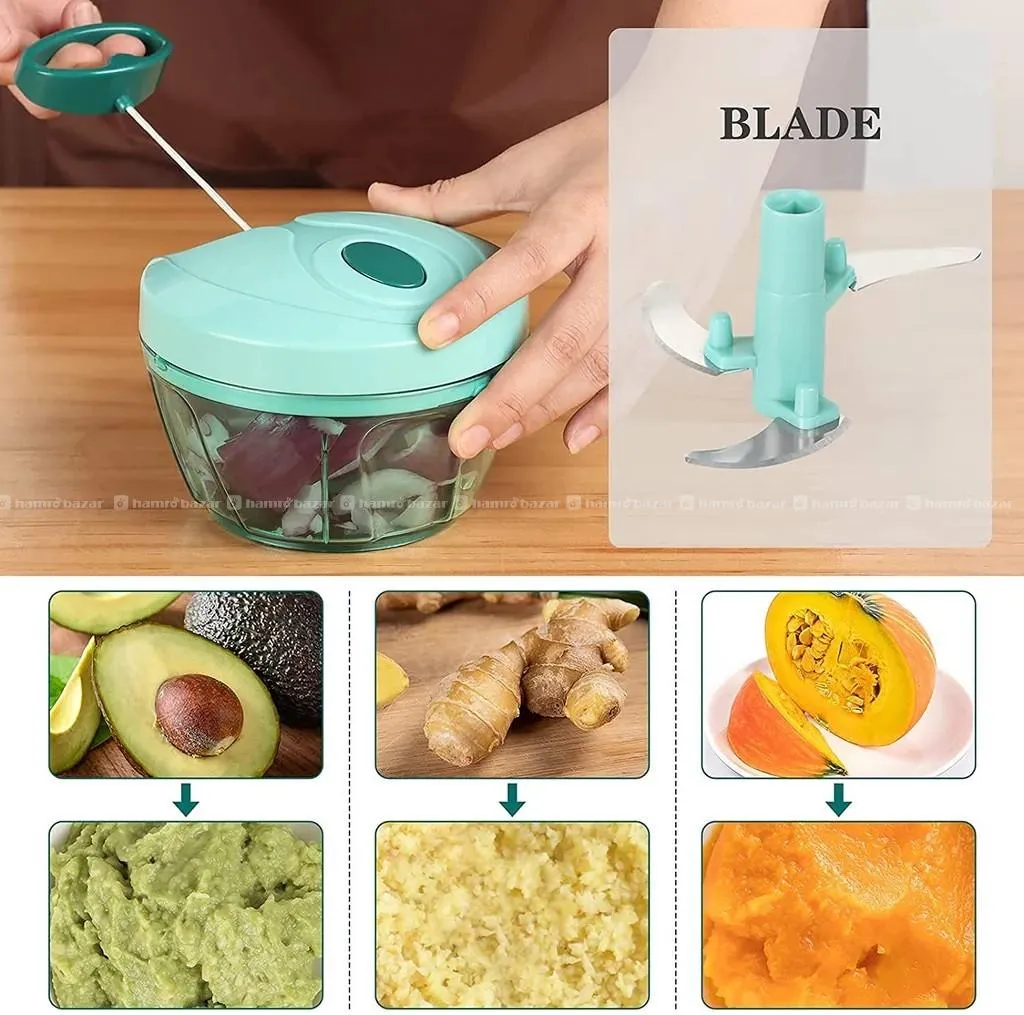 Round Hand Vegetable Rope Chopper 3