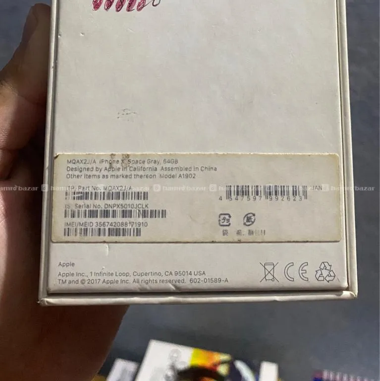 Iphone X 64 gb with BOX 6