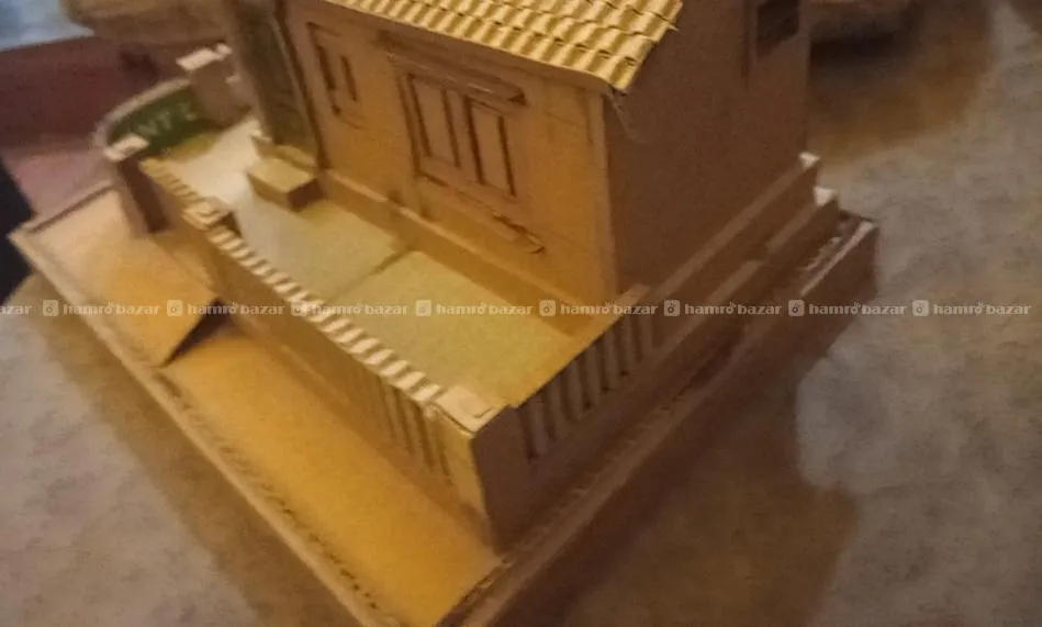 small diy nepali style house of cardboard 3