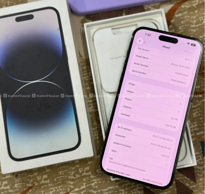 IPhone 14 Pro Max 128GB 85% BH 4