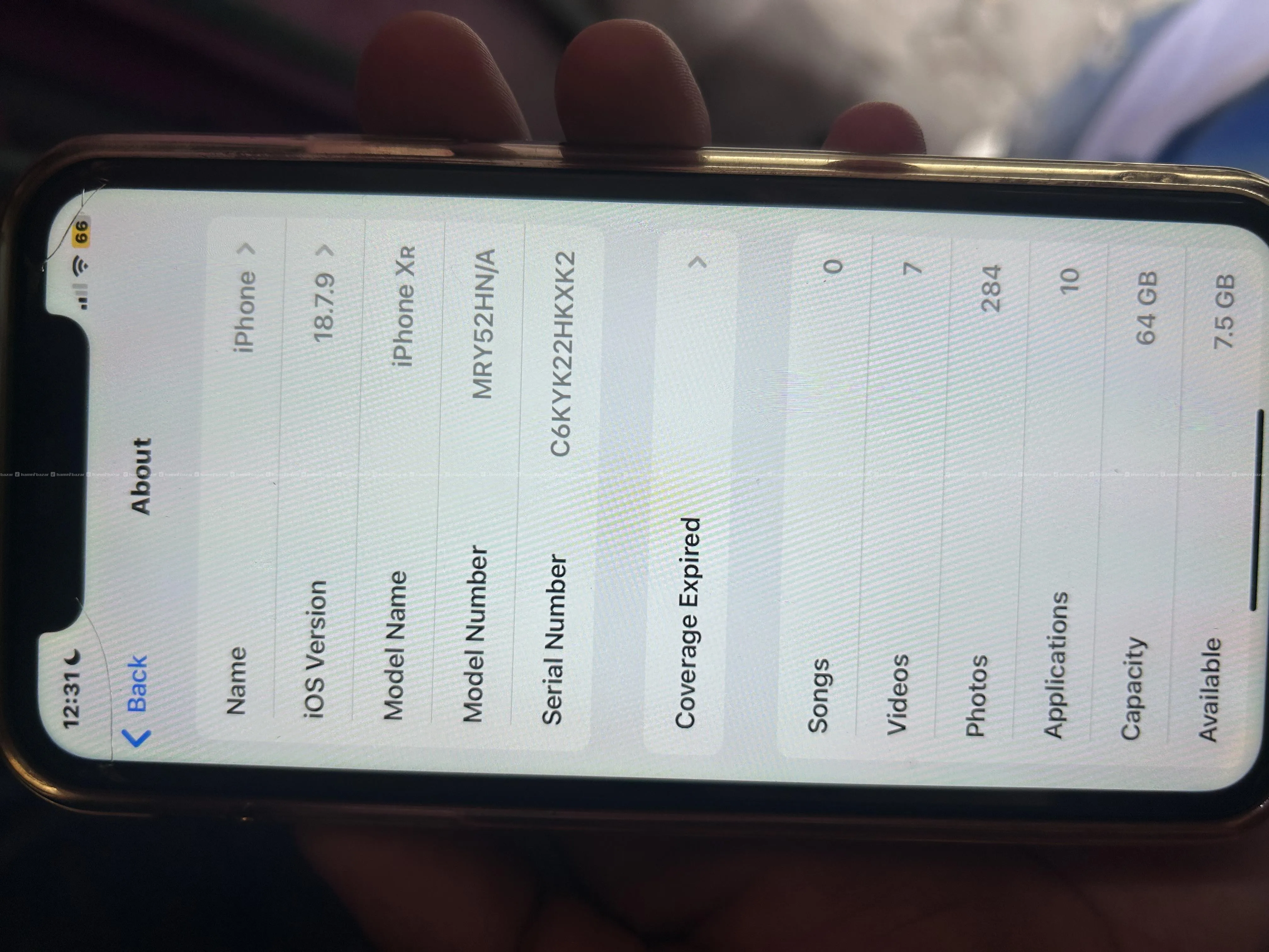 iphone Xr on sell 64GB storage/ battery health 82% 5