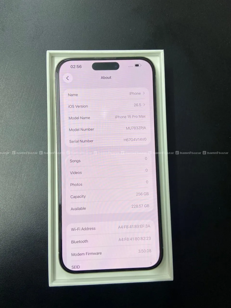 iPhone 15 Pro Max 256GB (Full Fresh Used Like New) 3