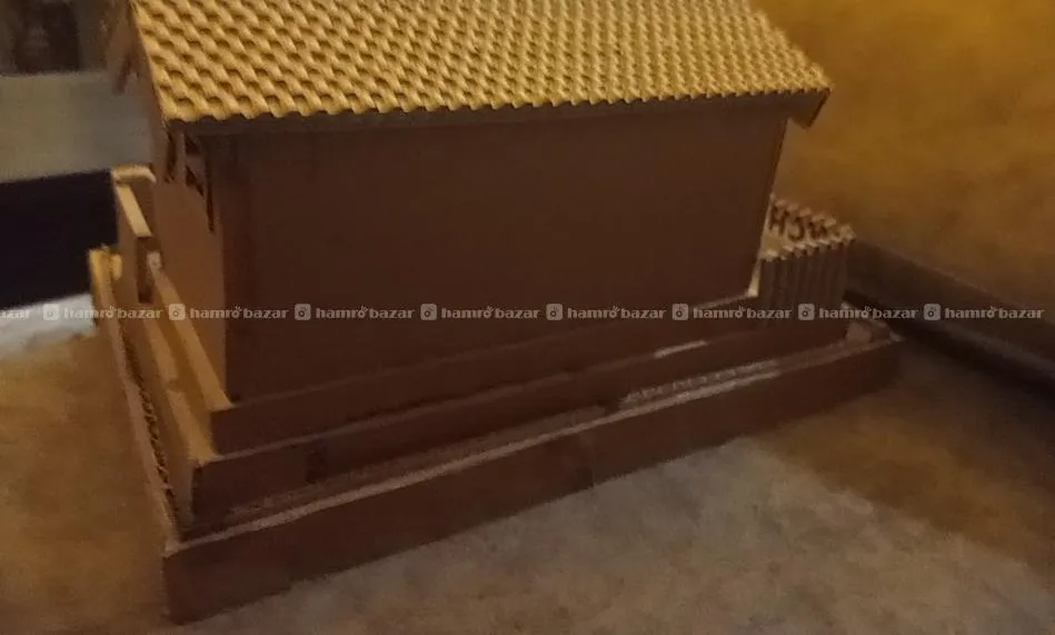 small diy nepali style house of cardboard 5