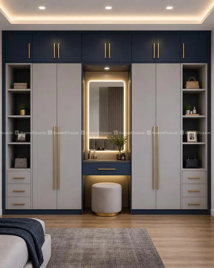 Modern Wardrobe with Dressing Table 2