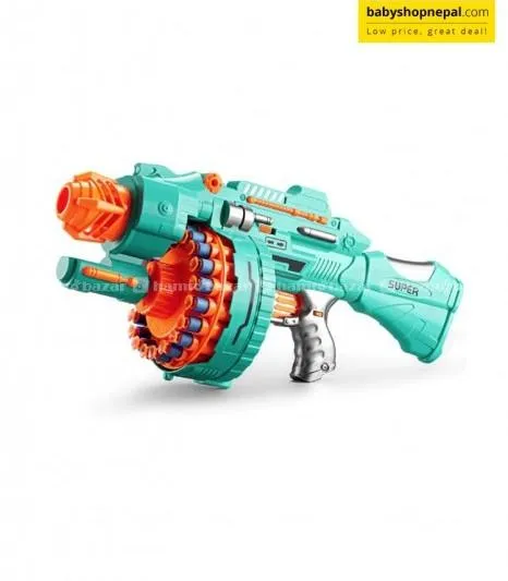 Blast Soft Bullet Toy Gun | Automatic Drum Gun 2