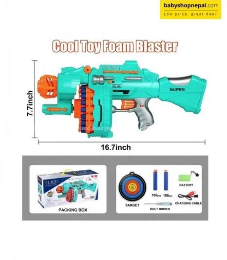 Blast Soft Bullet Toy Gun | Automatic Drum Gun 3