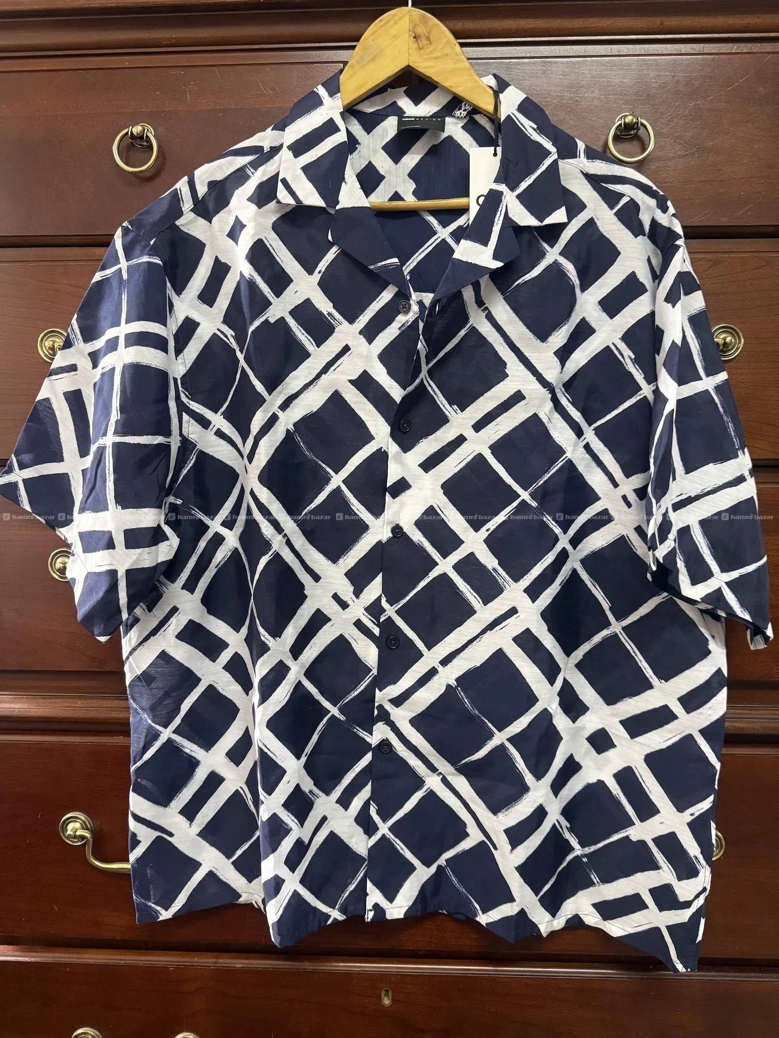 ASOS DESIGN Stroke Checked Oversized Cotton Shirt 3