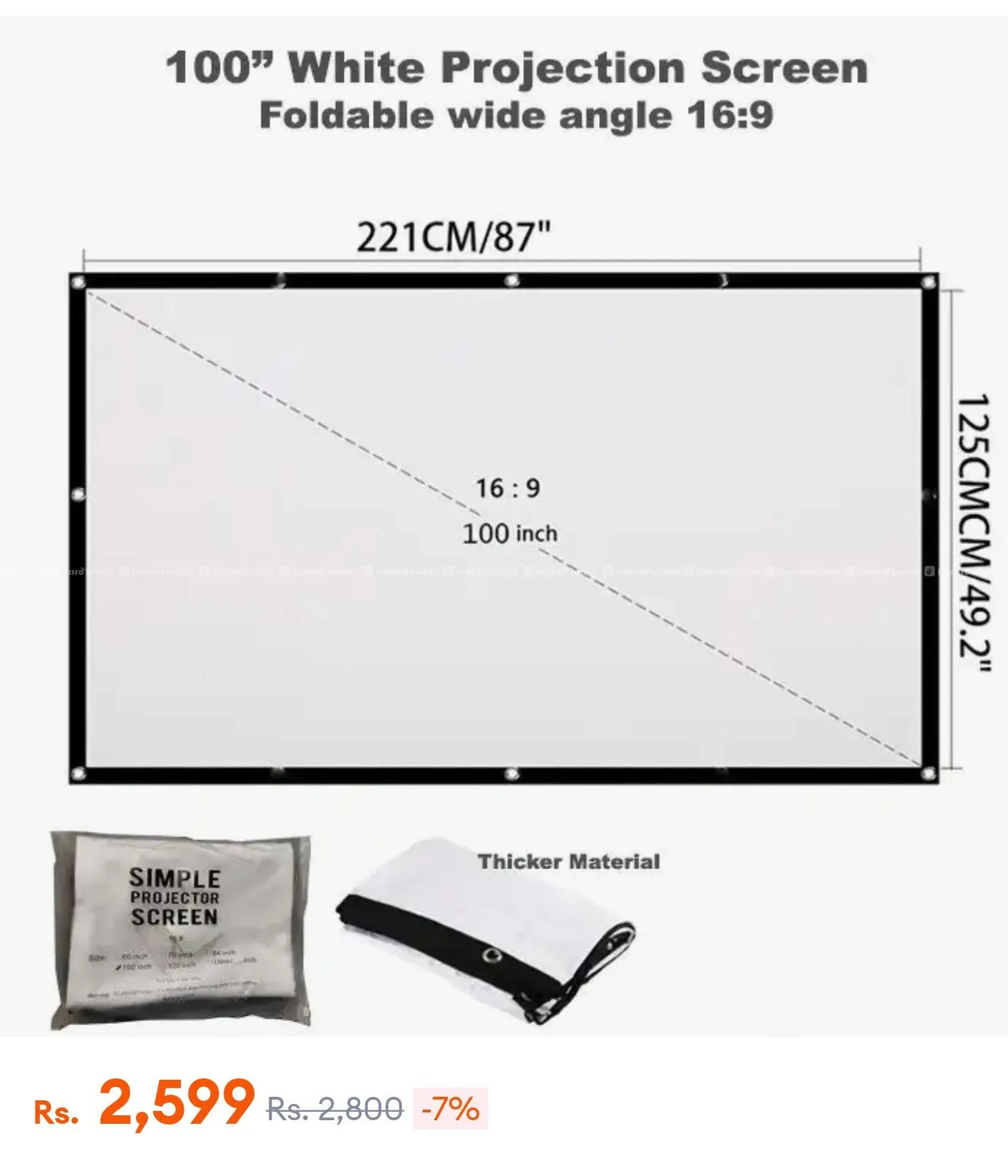 Magcubic Hy45o max with 100 inch projector screen 3